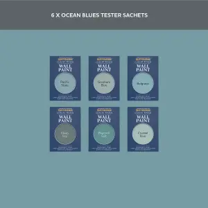 Rust-Oleum Mid Blue Chalky Wall & Ceiling Paint Tester Samples - 10ml