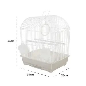 KCT Indoor Bird Cage Rosario Small- White