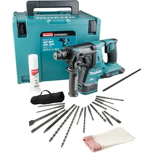 Makita DHR280Z 36v / 18v LXT Twin SDS Brushless Hammer Drill + Makpac + 17PC Set