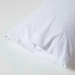 Homescapes Terry Towelling Waterproof Pillow Protectors Standard Size, Pack of 4