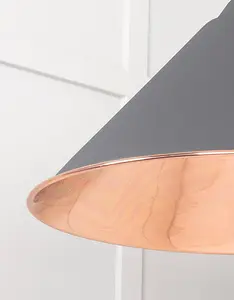 Smooth Copper Hockley Pendant in Bluff