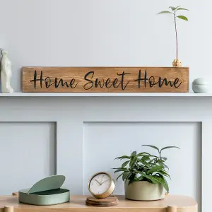 Peak Heritage Engraved Wooden Sign 60cm - Home Sweet Home