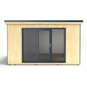 Forest Garden Xtend 11x13 ft with Single door & 1 window Pent Garden office (H)2500mm x (W)4040mm - Assembly service included