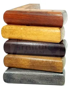 Oak Wood Corner Feet 45mm High Replacement Furniture Sofa Legs Self Fixing  Chairs Cabinets Beds Etc PKC321