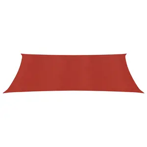 Berkfield Sunshade Sail 160 g/m2 Red 4x7 m HDPE