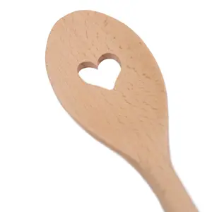 Argon Tableware Wooden Heart Cooking Spoon - 30cm