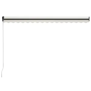 Berkfield Manual Retractable Awning 400x300 cm Cream