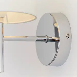 Anson Lighting Phoenix Wall light finished in Chrome plate and vintage white fabric