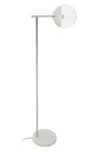 Interiors by Premier Sturdy Chrome Finish Metal Floor Lamp, Versatile Tall Lamp On The Floor, Effortlessly Elegant Bedroom Lamp