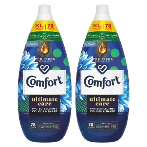 Comfort Ultimate Care Concentrated Fabric Conditioner Fresh Sky 1.18L, 78W, 2Pk