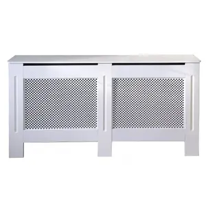 Jack Stonehouse White Painted Lattice Radiator Cover - Large