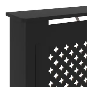 MDF Radiator Cover Black 78 cm