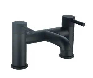 Keenware Richmond Lunar Contemporary Bath Mixer Tap: Black