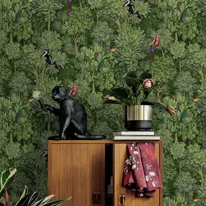 Amazonia Botanist Green Wallpaper Holden 91250