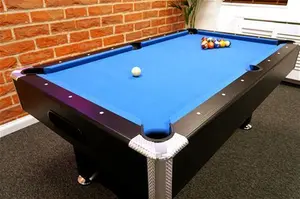 Signature Dean Pool Table: Black Finish - 6Ft, 7ft