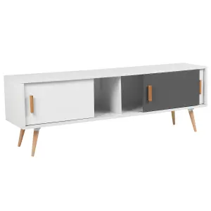 Beliani Modern TV Stand White INDIANA