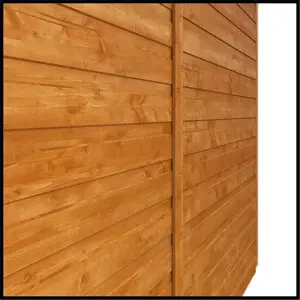 12 x 6 (3.53m x 1.75m) Wooden T&G Double Doors Security Garden PENT Shed (12mm T&G Floor and Roof) (12ft x 6ft) (12x6)