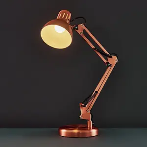 Aurlie 36cm Desk Lamp Copper / Yes