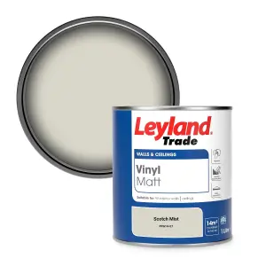 Leyland Trade Vinyl Matt Walls & Ceilings Emulsion Paint Scotch Mist (PPG14-07) 1L