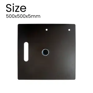 2pcs Base Plate for Pipe and Drapes, 500mm x 500mm x 5mm