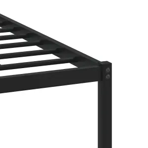 Berkfield Metal Bed Frame without Mattress Brown Oak 80x200 cm