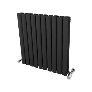 Ximax Fortuna Duplex FORD600584A Anthracite Gas Vertical Designer 2287BTU Radiator, (W)584mm x (H)600mm