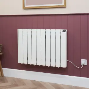 Adam Alba Oil-Filled 1500W Electric Radiator in White