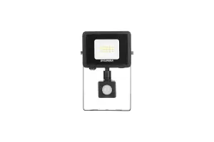 Sylvania SylFlood 10.5W IP65 Black Outdoor LED Floodlight with Motion Sensor