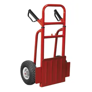 Sack Truck with Pneumatic Tyres 200kg Folding Toe