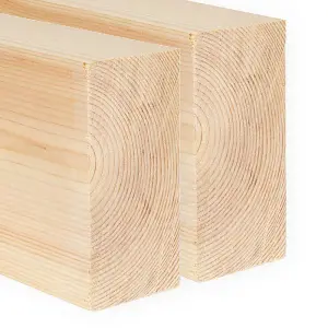 3x2 Inch Planed Timber  (L)900mm (W)69 (H)44mm Pack of 2