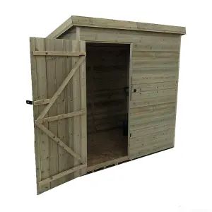 5 x 5 WINDOWLESS Garden Shed Pressure Treated T&G PENT Wooden Garden Shed + Single Door (5' x 5' / 5ft x 5ft) (5x5)