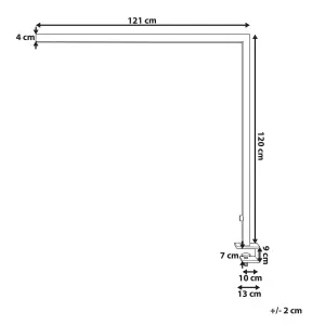 Metal LED Clamp-On Desk Lamp Black VOLANS