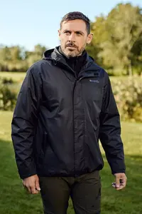 Mountain Warehouse Fell Mens 3 in 1 Jacket - Black | Size XXS | Friday