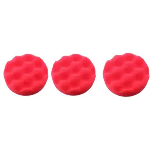 75mm Ultra Soft Final Finishing Mop Sponge for Buffing Polishing Hook + Loop 3pc