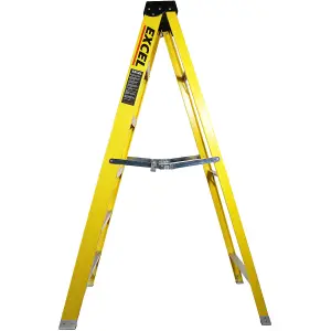 Excel Electricians Fibreglass Step Ladder 5 Tread 1.56m Heavy Duty