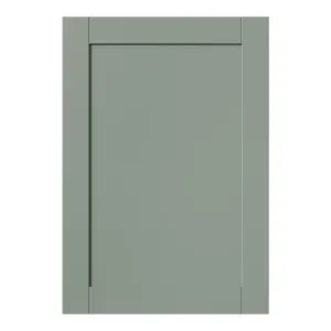 GoodHome Ashmead Matt reed green Shaker Highline Cabinet door (W)500mm (H)715mm (T)16mm