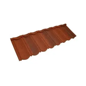 PACK OF 10 (Total 10 Units) - .900mm Thick Traditional Pantile Metal Roof Tile - Brown - 370mm (L) x 1330mm (W)