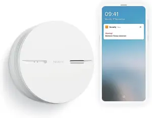 Netatmo Smart Smoke Alarm with 85-decibel sound