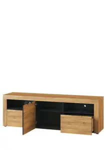 Camar Large Oak Effect 2 Drawer TV Cabinet K25