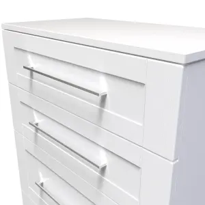 Ripon 4 Drawer Deep Chest in White Ash (Ready Assembled)