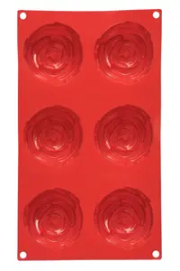 Essentials by Premier 6 Rose Red Cake Mould