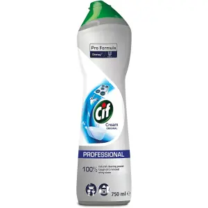 CIF Cream Cleaner Origional White 750ml x 6