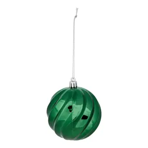 Black, green & red Plastic Hanging decoration set, Pack of 100