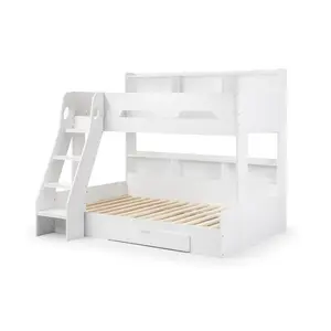 Vedika Standard Bunk Bed with Shelves White