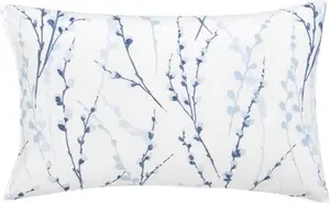 Dunelm Belle Reversible Duvet Cover And Pillowcase Set, Coastal, Size: Double, Blue, 100% Cotton