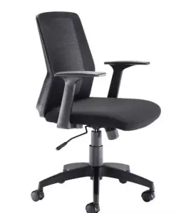 Rainbow Zebra Mesh Back Computer Chair with Fixed Arm Rests