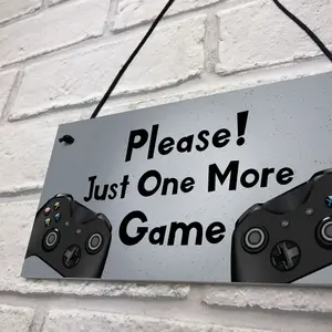 Novelty Man Cave Bedroom Sign For Gamer Gift For Dad Son Brother Gaming Sign