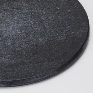 Ehc Large Cheese Board Chopping Board for Kitchen, Serving Board Platter Tray, Marble Black 30cm Chapati Board