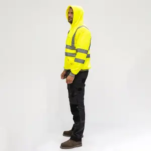 Timco - Hi-Visibility Sweatshirt with Hood - Yellow (Size Medium - 1 Each)