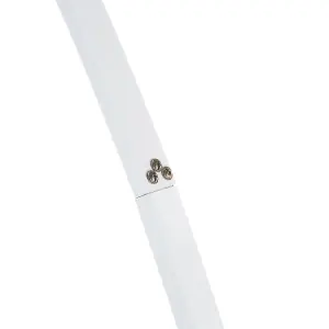 Beliani Scandinavian Arc Floor Lamp White BENUE